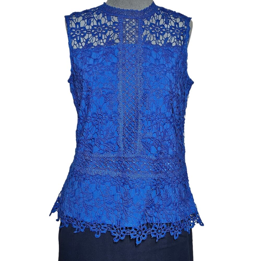 Laundry Blou Lace Sleeveless Blouse Size Small